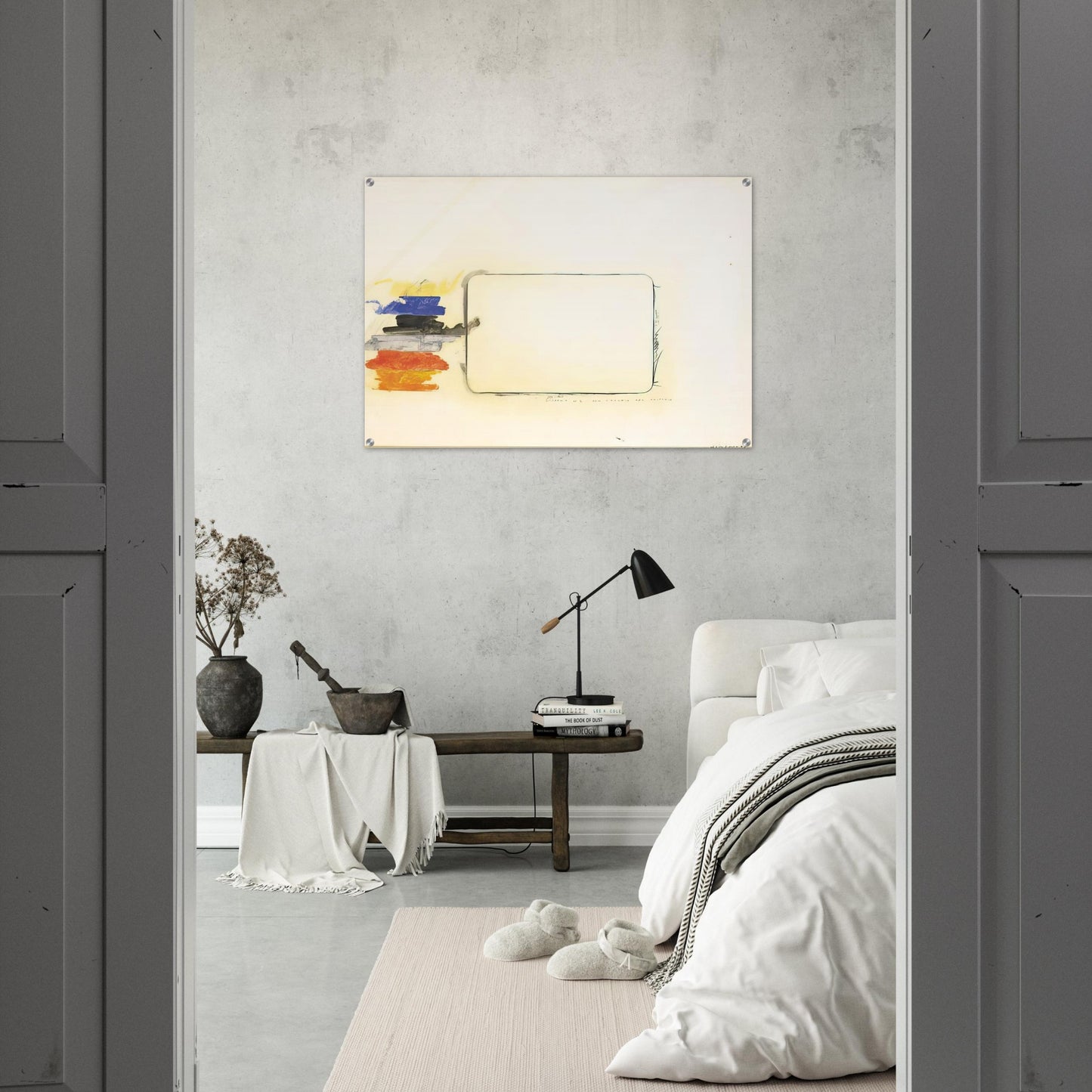 Disegno n. 2 per l'occhio del critico - Art Informel - Mario Schifano Acrylic Print - 70x100 cm / 28x40″ inches