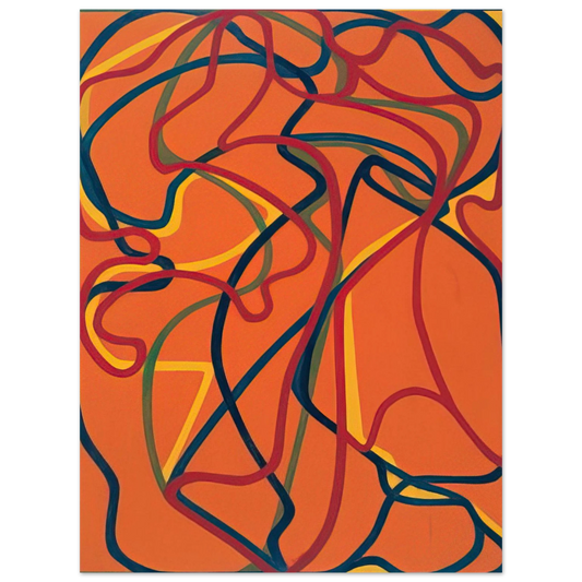 Brice Marden - 6 Red Rock 1 - 2002  75x100 cm / 30x40inches Fine Art Poster