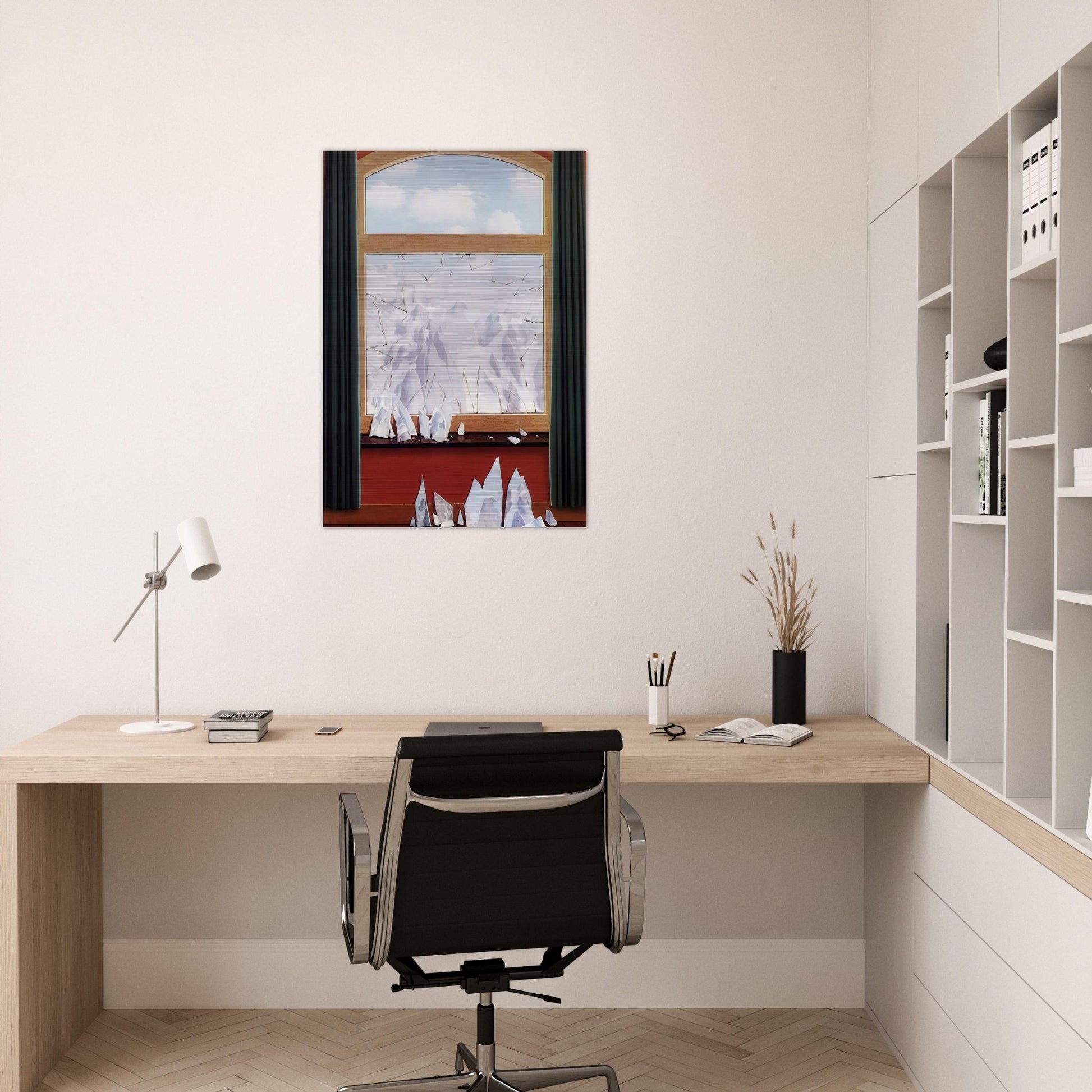 THE DOMAIN OF ARNHEIM 1949 - Rene Magritte Brushed Aluminum Print - 70x100 cm / 28x40 inches | Rene Magritte Aluminum Print | Rene Magritte Prints