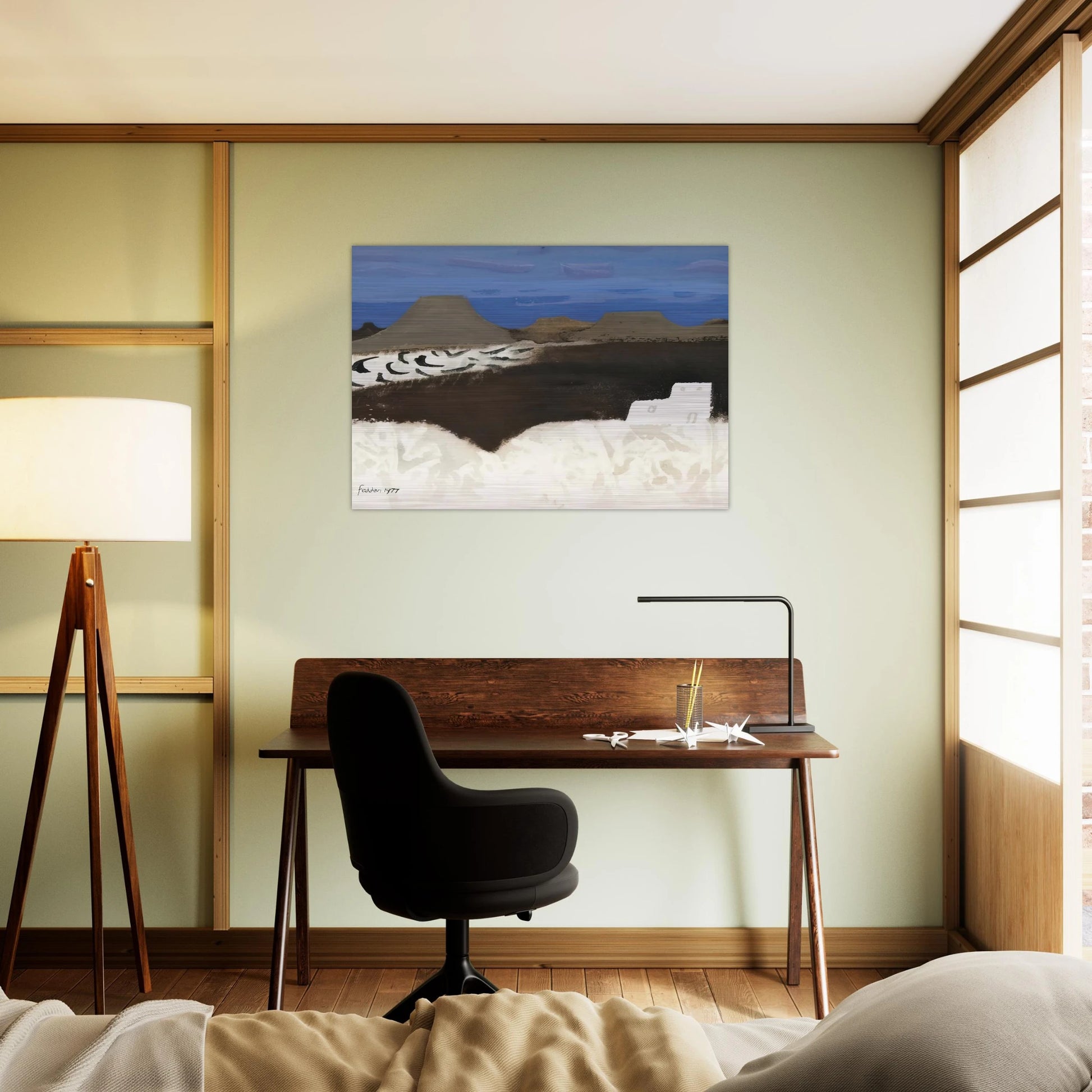 Lanzarote - 1977 - Mary Fedden Brushed Aluminum Print - 70x100 cm / 28x40 inches | Mary Fedden Aluminum Print | Mary Fedden Prints