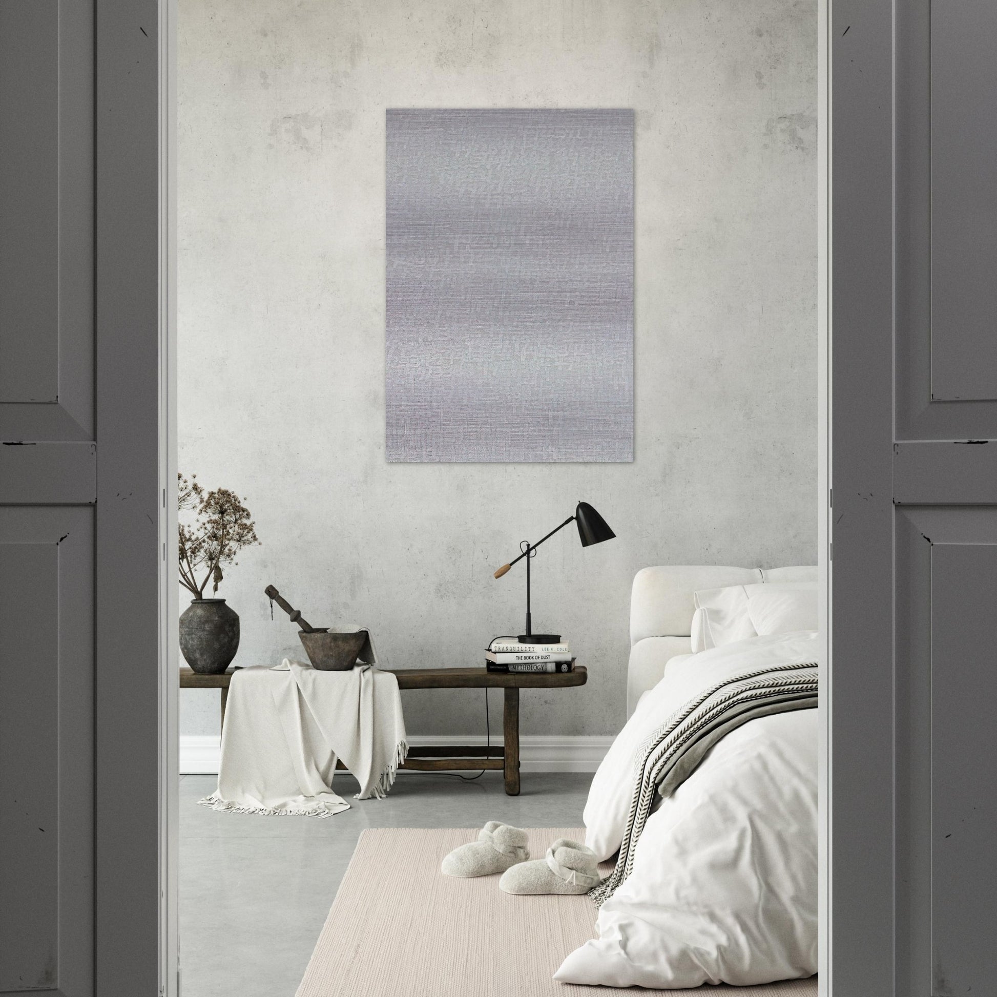 19651 - ∞, Detail 4914800 - 4932016 - Conceptual Art - Roman Opalka Brushed Aluminum Print - 70x100 cm / 28x40 inches | Roman Opalka Aluminum Print | Roman Opalka Prints