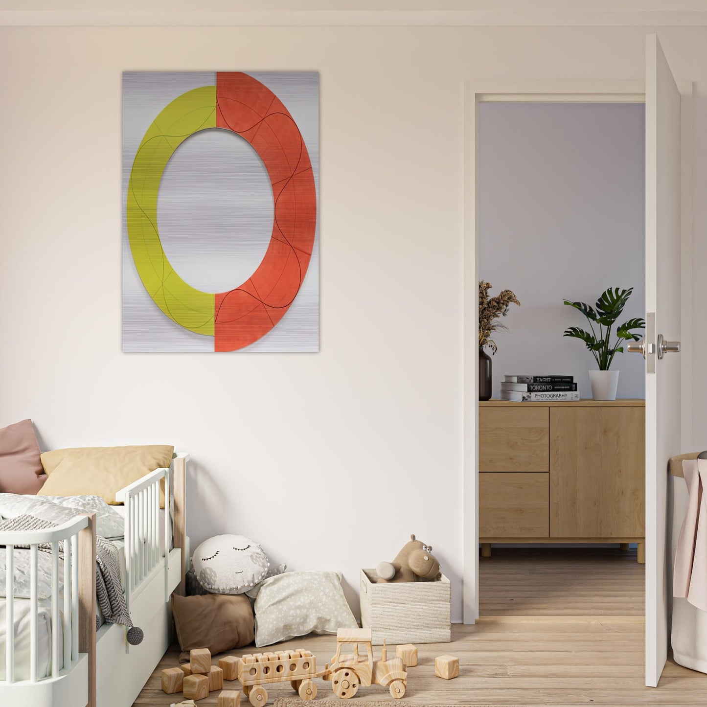 SPLIT RING IMAGE 1 2009 - Robert Mangold Brushed Aluminum Print - 70x100 cm / 28x40 inches | Robert Mangold Aluminum Print | Robert Mangold Prints