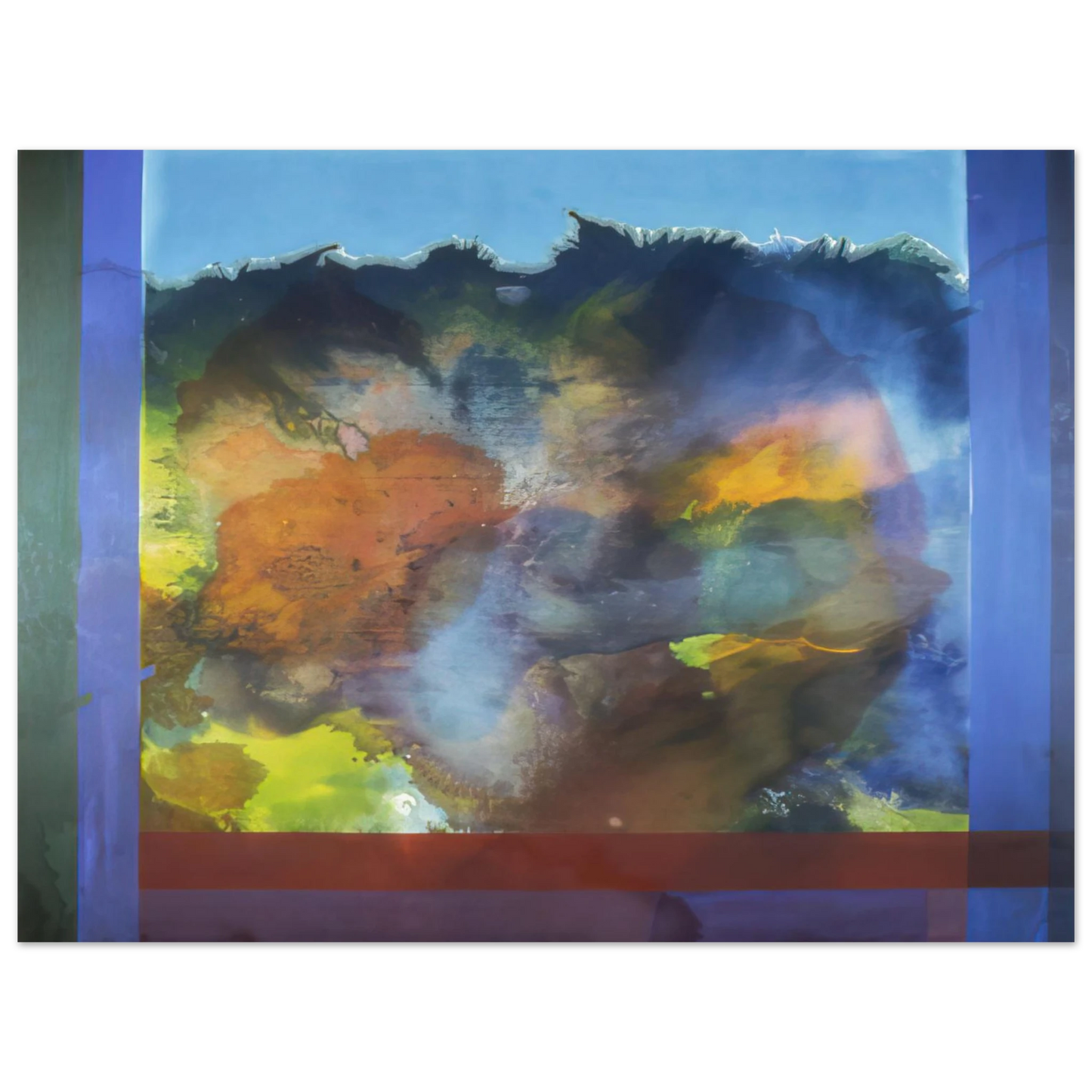 Ronnie Landfield - Ocean Unconscious - 1985  75x100 cm / 30x40inches Fine Art Poster