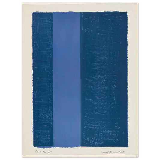 Barnett Newman - Canto VII  75x100 cm / 30x40inches Fine Art Poster