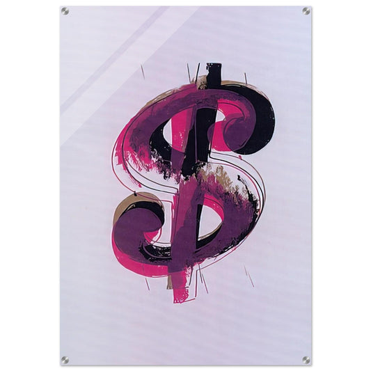 Paper Dollar - Andy Warhol Acrylic Print - 70x100 cm / 28x40″ inches