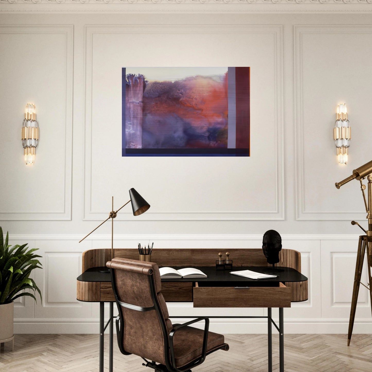 Rose's Painting - 1986 - Ronnie Landfield Brushed Aluminum Print - 70x100 cm / 28x40 inches | Ronnie Landfield Aluminum Print | Ronnie Landfield Prints