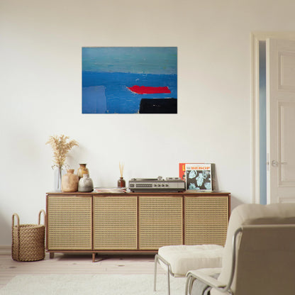 Bâteau - Lyrical Abstraction - Nicolas de Stael Brushed Aluminum Print - 70x100 cm / 28x40 inches | Nicolas de Stael Aluminum Print | Nicolas de Stael Prints
