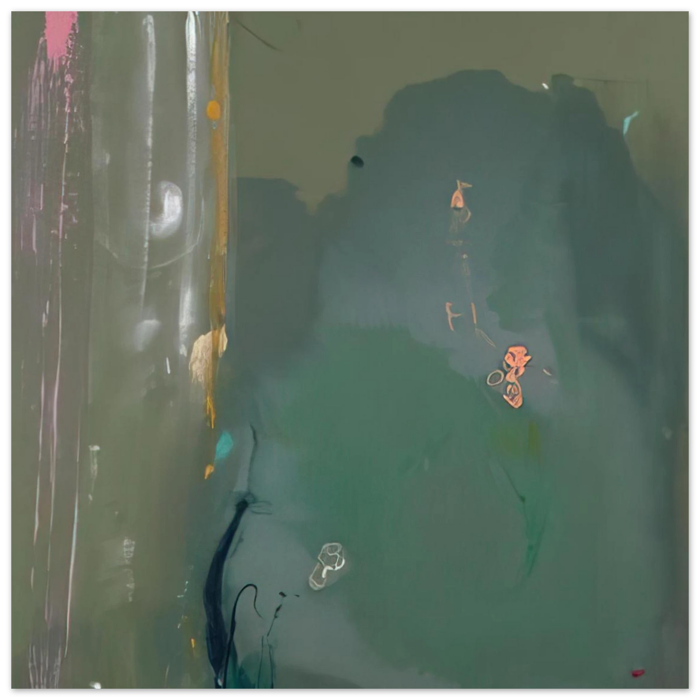 Helen Frankenthaler - CÃƒÆ’Ã‚Â´te d Argent - 1980 Wall art - 50x70 cm / 20x28 inches - Fine Art Poster-canvas - -