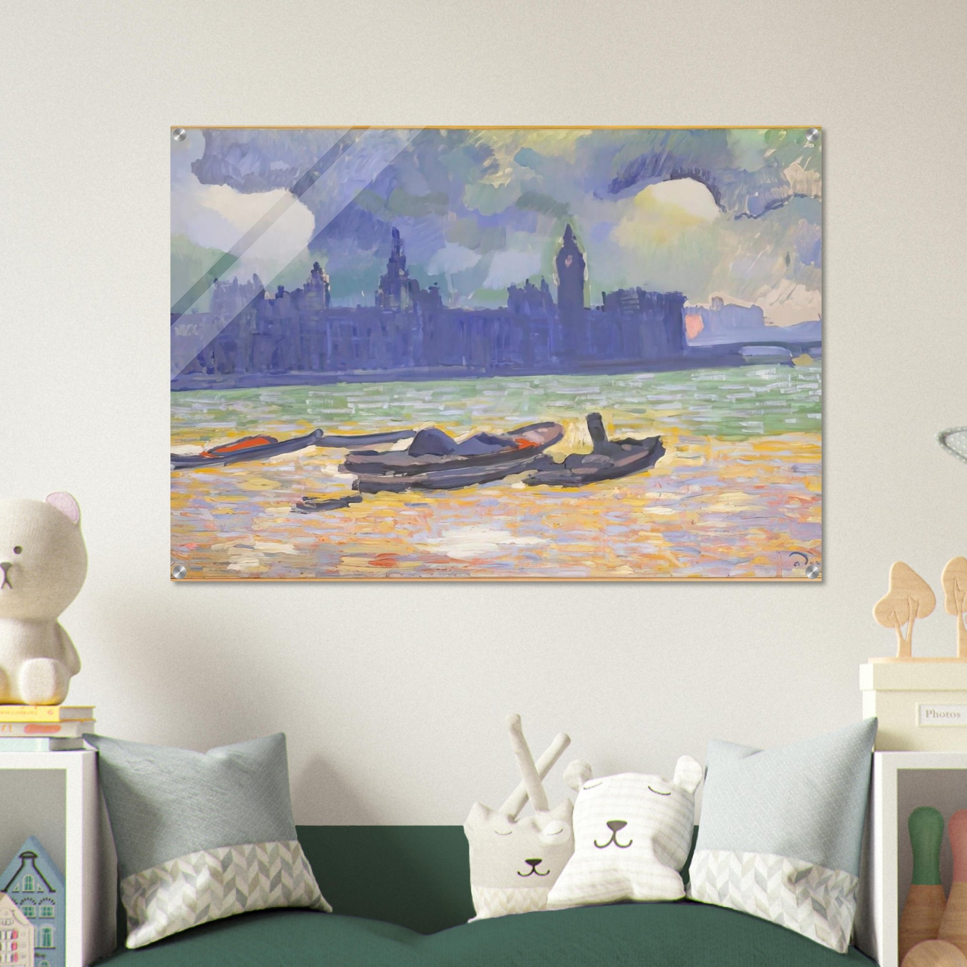 THE PALACE OF WESTMINSTER 1907 0 - Andre Derain Acrylic Print - 70x100 cm / 28x40″ inches | Andre Derain Wall Art | Andre Derain Prints