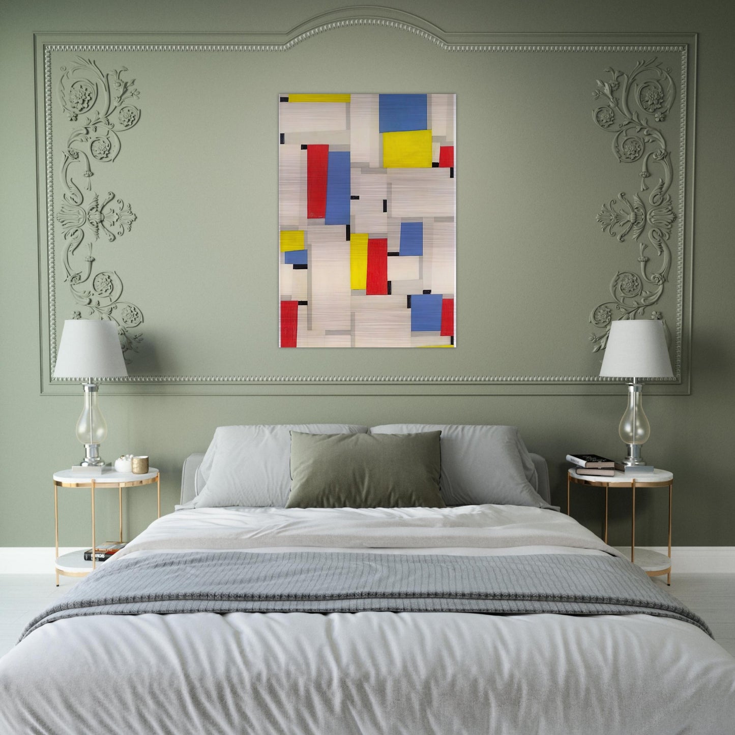 Relational Painting - 1951 - Fritz Glarner Brushed Aluminum Print - 70x100 cm / 28x40 inches | Fritz Glarner Aluminum Print | Fritz Glarner Prints