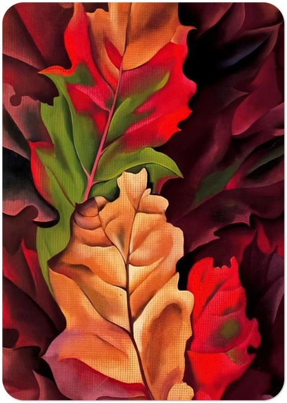 Autumn Leaves - Lake George, N.Y. By Georgia O'Keeffe Pack of 10 Post Cards | Georgia O'Keeffe Post Cards | A6 (10.5 x 14.8 cm) - 4.1 x 5.8 inches