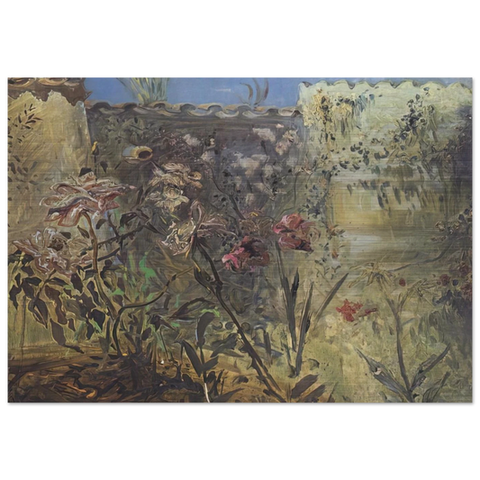 THE PATIO OF PORT LLIGAT - Salvador Dali Brushed Aluminum Print - 70x100 cm / 28x40 inches | Salvador Dali Aluminum Print | Salvador Dali Prints