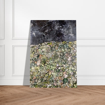 I LIVE IN A COUNTRY LAUGHING - Jean Dubuffet Brushed Aluminum Print - 70x100 cm / 28x40 inches | Jean Dubuffet Aluminum Print | Jean Dubuffet Prints
