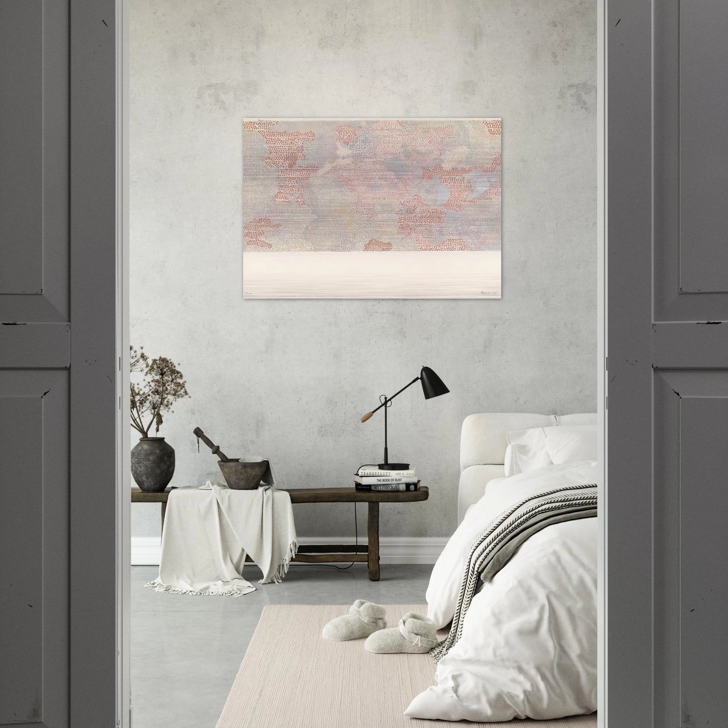 MASKELYNE DA REGION OF THE MOON FROM THE SERIES LUNAR MAPS 1972 - Nancy Graves Brushed Aluminum Print - 70x100 cm / 28x40 inches | Nancy Graves Aluminum Print | Nancy Graves Prints