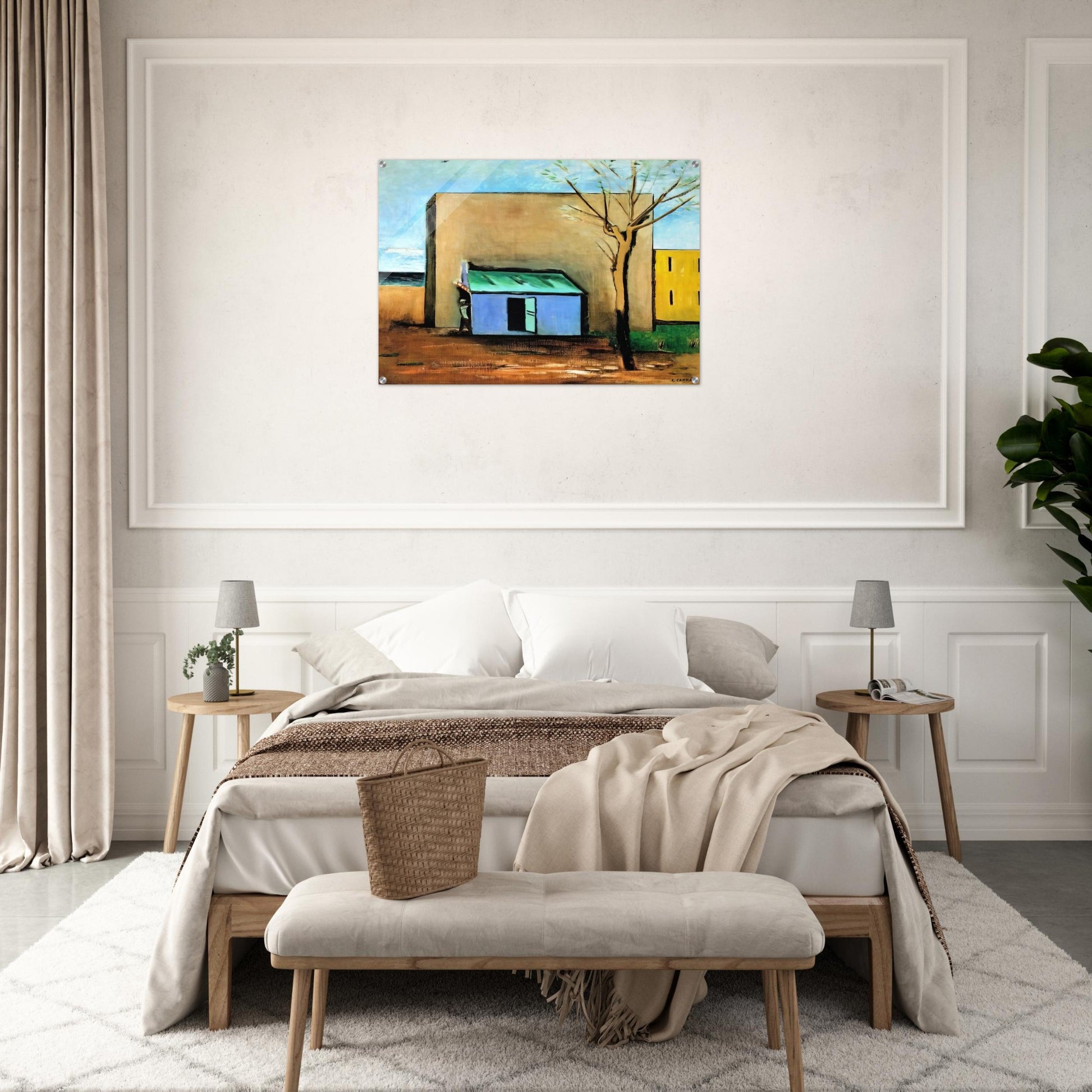 IL BERSAGLIO 1928 - Carlo Carra Acrylic Print - 70x100 cm / 28x40″ inches | Carlo Carra Wall Art | Carlo Carra Prints