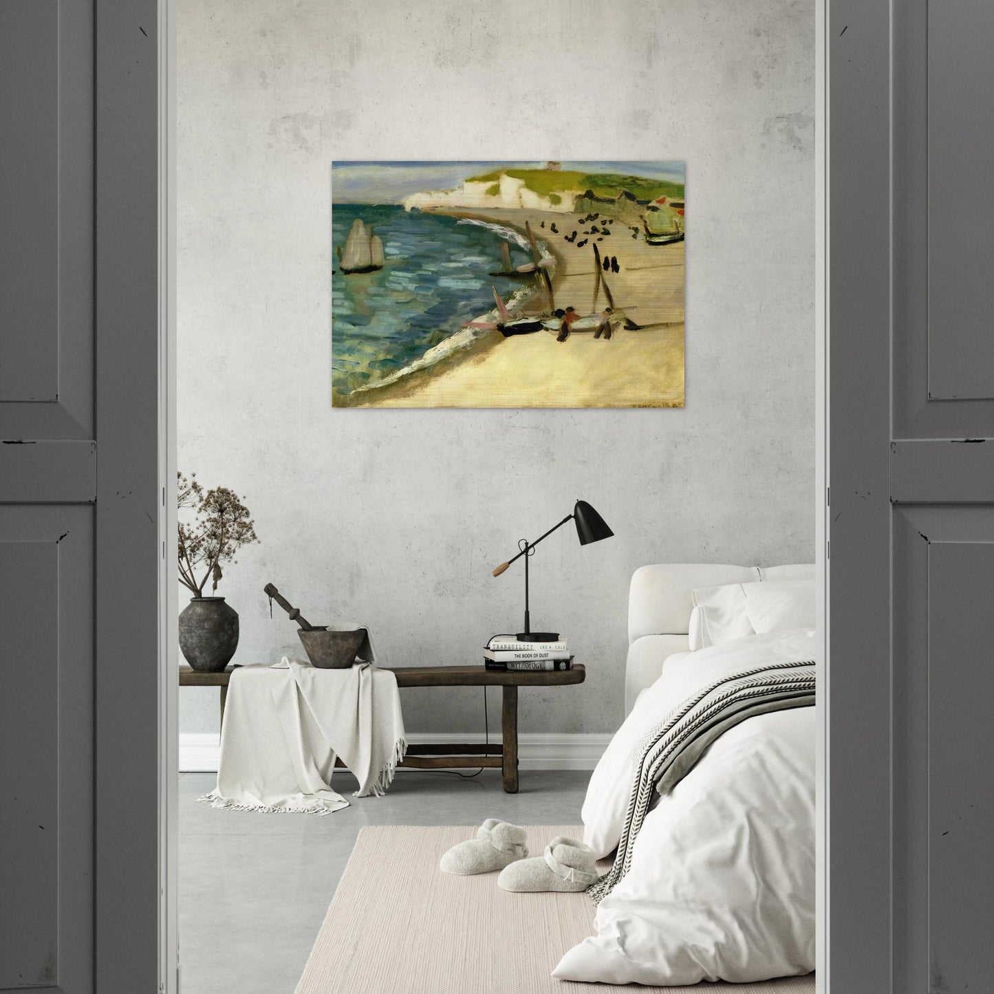 AHT AMONT CLIFFS AT ETRETAT 1920 - Henri Matisse Brushed Aluminum Print - 70x100 cm / 28x40 inches | Henri Matisse Aluminum Print | Henri Matisse Prints