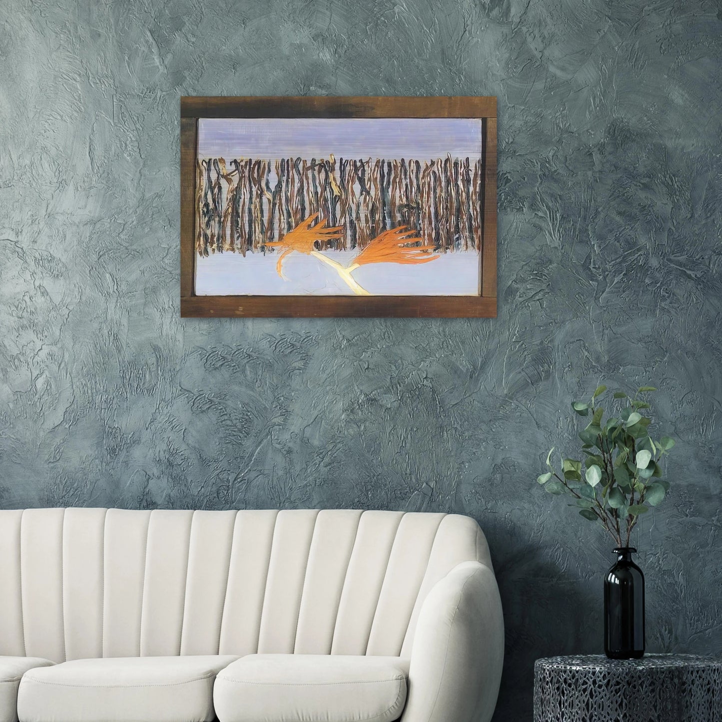 Burning Bush - 1953 - Forrest Bess Brushed Aluminum Print - 70x100 cm / 28x40 inches | Forrest Bess Aluminum Print | Forrest Bess Prints