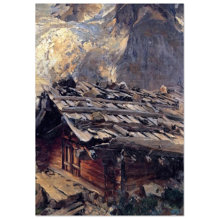 Brenva Glacier - John Singer Sargent Brushed Aluminum Print - 70x100 cm / 28x40 inches | John Singer Sargent Aluminum Print | John Singer Sargent Prints