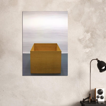 Untitled - 1976 - Donald Judd Brushed Aluminum Print - 70x100 cm / 28x40 inches | Donald Judd Aluminum Print | Donald Judd Prints