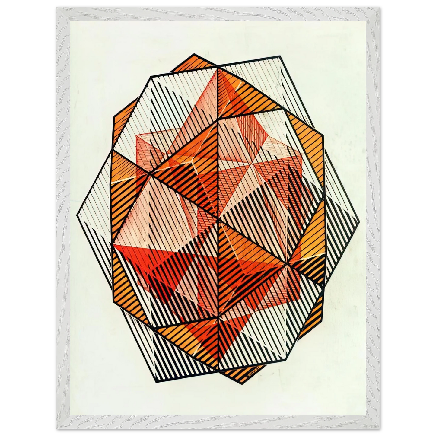 MC Escher - FOUR REGULAR SOLIDS Wall Art - 30x40 cm / 12x16 inches - Fine Art Poster-canvas - -