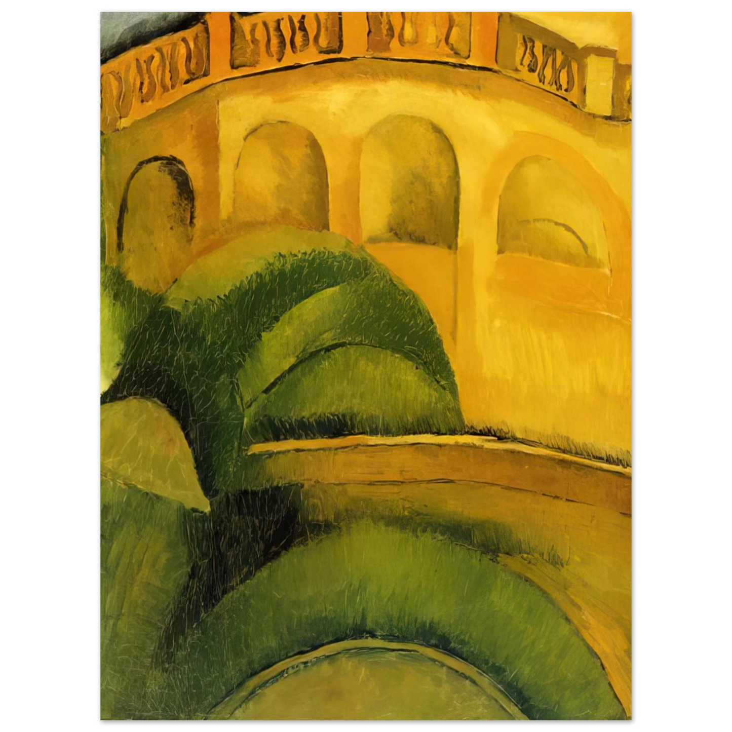 Raoul Dufy - ARCADES AT L ESTAQUE 1908  75x100 cm / 30x40inches Fine Art Poster