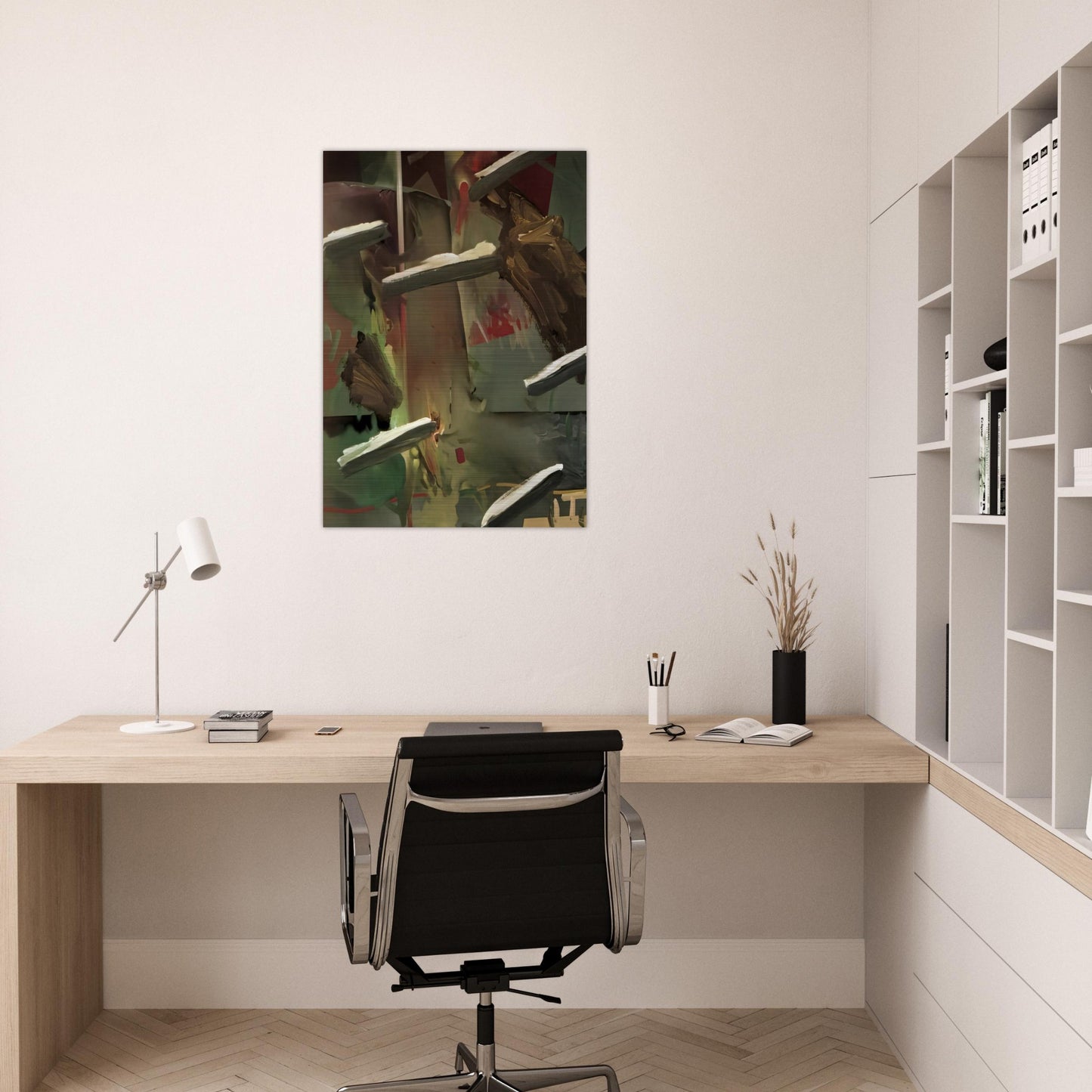 ABSTRAKTES BILD ABSTRACT PAINTING 1976 - Gerhard Richter Brushed Aluminum Print - 70x100 cm / 28x40 inches | Gerhard Richter Aluminum Print | Gerhard Richter Prints