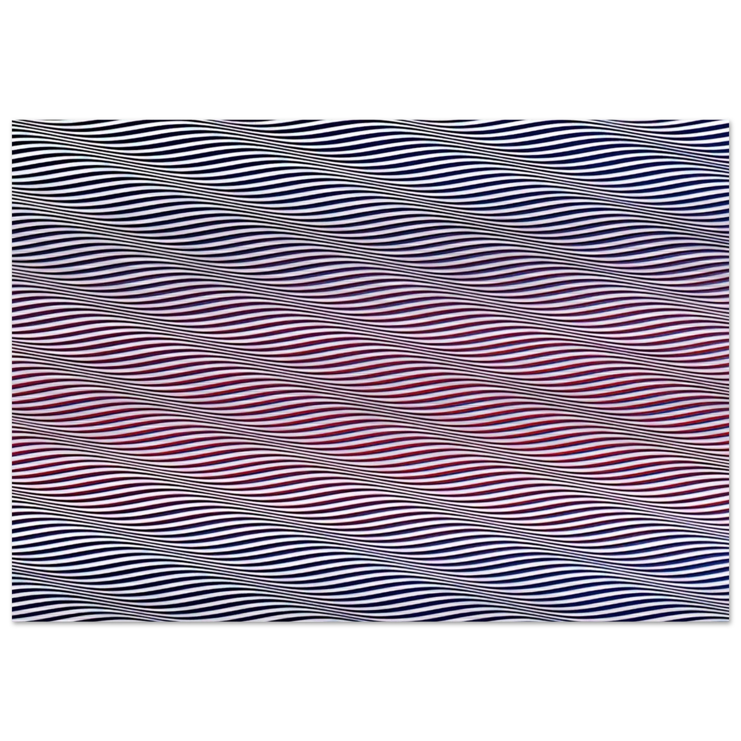 CATARACT 3 1967 - Bridget Riley Brushed Aluminum Print - 70x100 cm / 28x40 inches | Bridget Riley Aluminum Print | Bridget Riley Prints