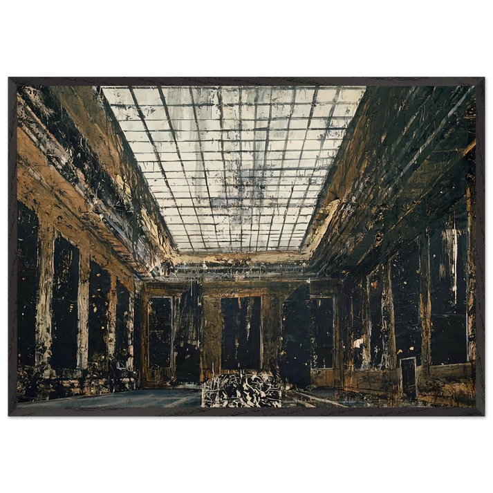 INTERIOR 1981 - Anselm Kiefer 70x100 cm / 28x40 inches Framed Art Print – Black Wooden Frame