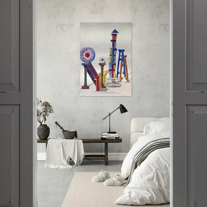 La Grande Roue Orthochromatique… - Max Ernst Brushed Aluminum Print - 70x100 cm / 28x40 inches | Max Ernst Aluminum Print | Max Ernst Prints
