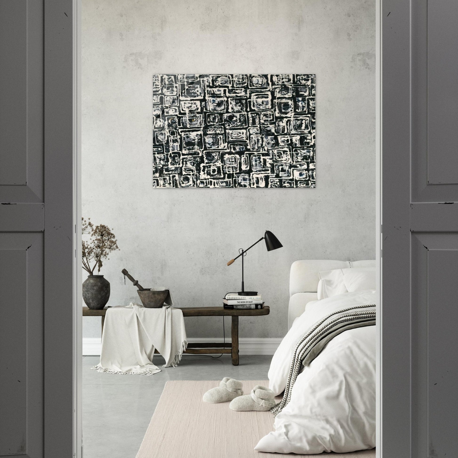 White Squares - Lee Krasner Acrylic Print - 70x100 cm / 28x40″ inches