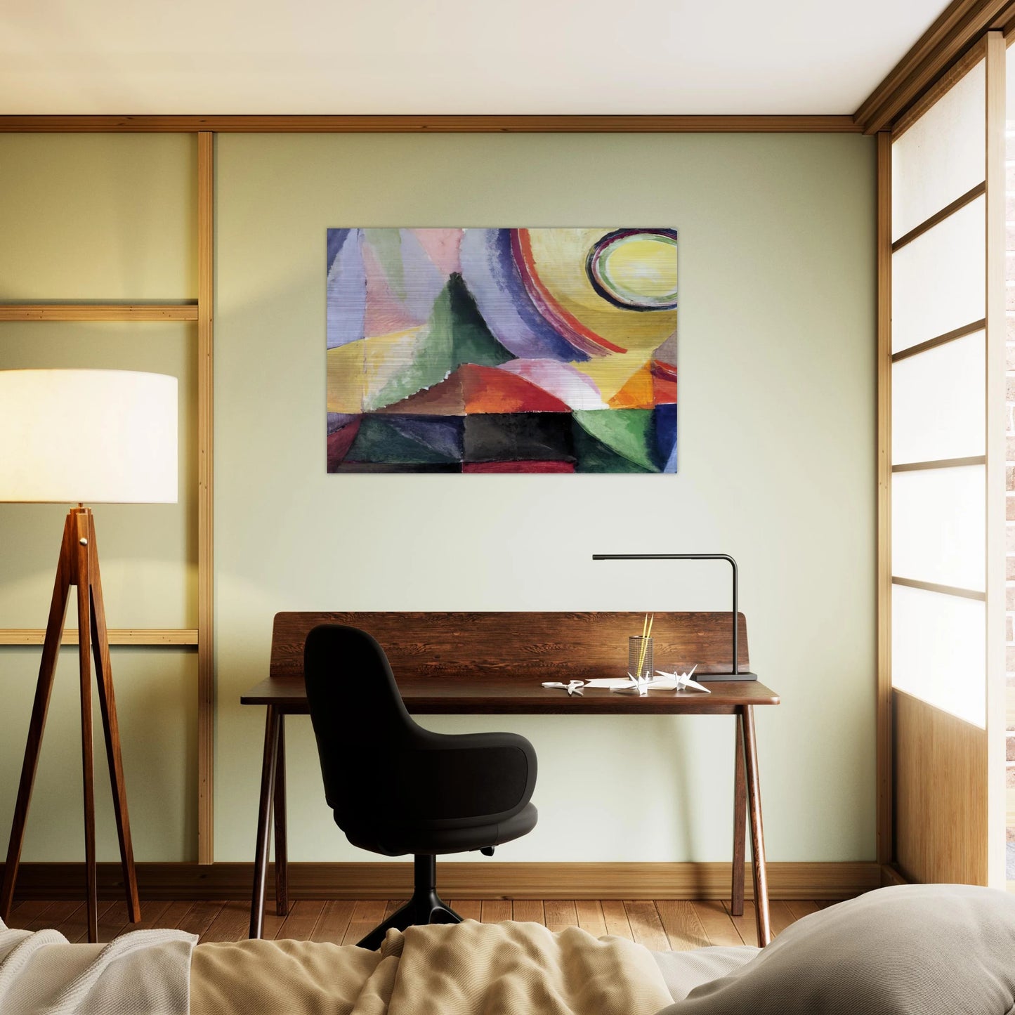 ELECTRIC PRISMS - Sonia Delaunay Brushed Aluminum Print - 70x100 cm / 28x40 inches | Sonia Delaunay Aluminum Print | Sonia Delaunay Prints
