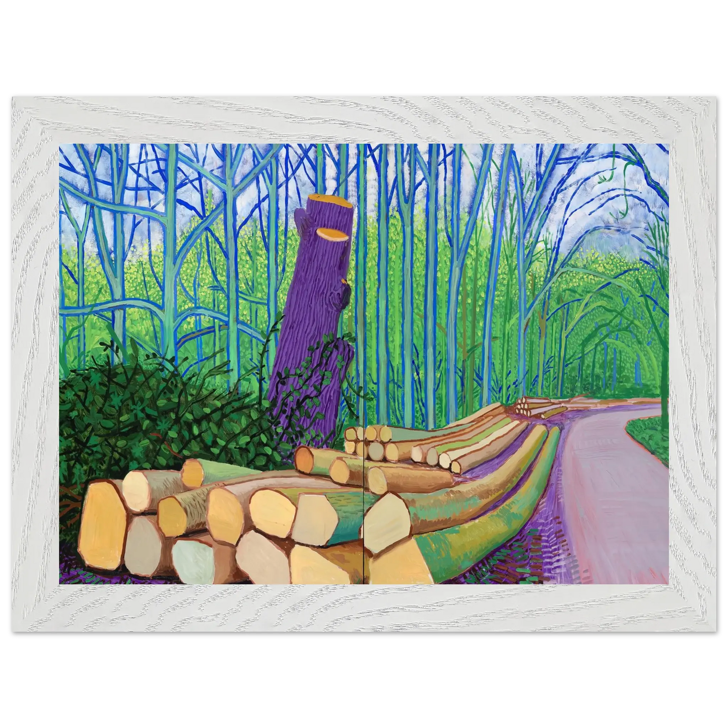 David Hockney - David Hockney Wall art - 40x50 cm / 16x20 Inches - Premium Wooden Framed Poster With Fine Art Paper - Black frame