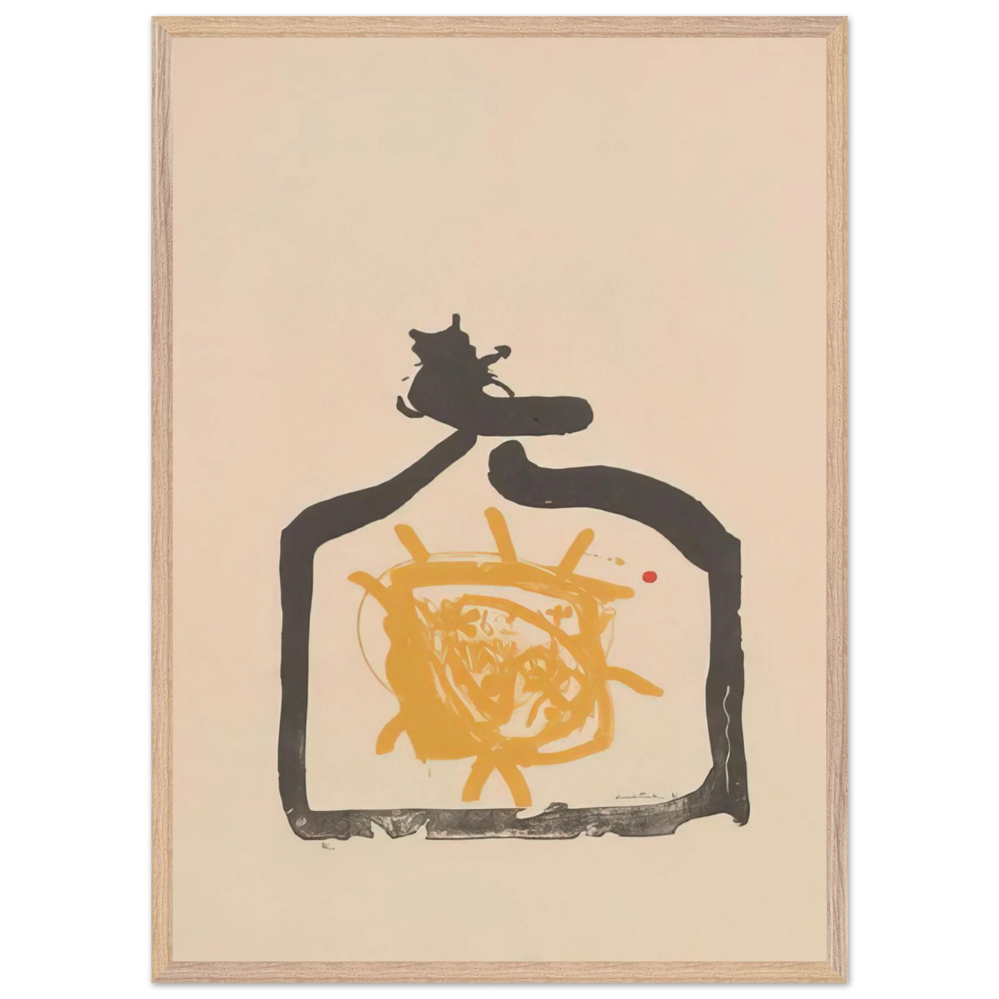Helen Frankenthaler - May 26th Backwards - 1961 Wall art - A1 (59.4 x 84.1  cm) - Premium Wooden Framed Poster With Fine Art Paper-canvas - Wood frame