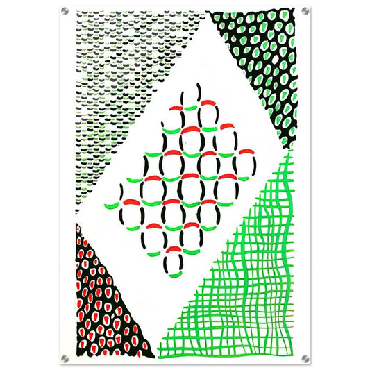 COMPOSITION 19 - Sonia Delaunay Acrylic Print - 70x100 cm / 28x40″ inches