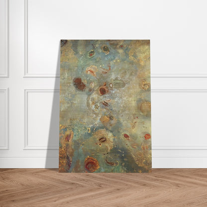 UNDERWATER VISION 1910 - Odilon Redon Brushed Aluminum Print - 70x100 cm / 28x40 inches | Odilon Redon Aluminum Print | Odilon Redon Prints