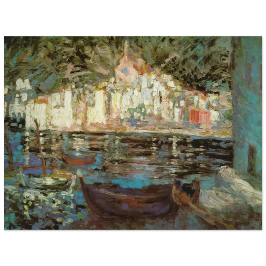 Salvador Dali - VIEW OF CADAQUES FROM PLAYA POAL  75x100 cm / 30x40inches Fine Art Poster