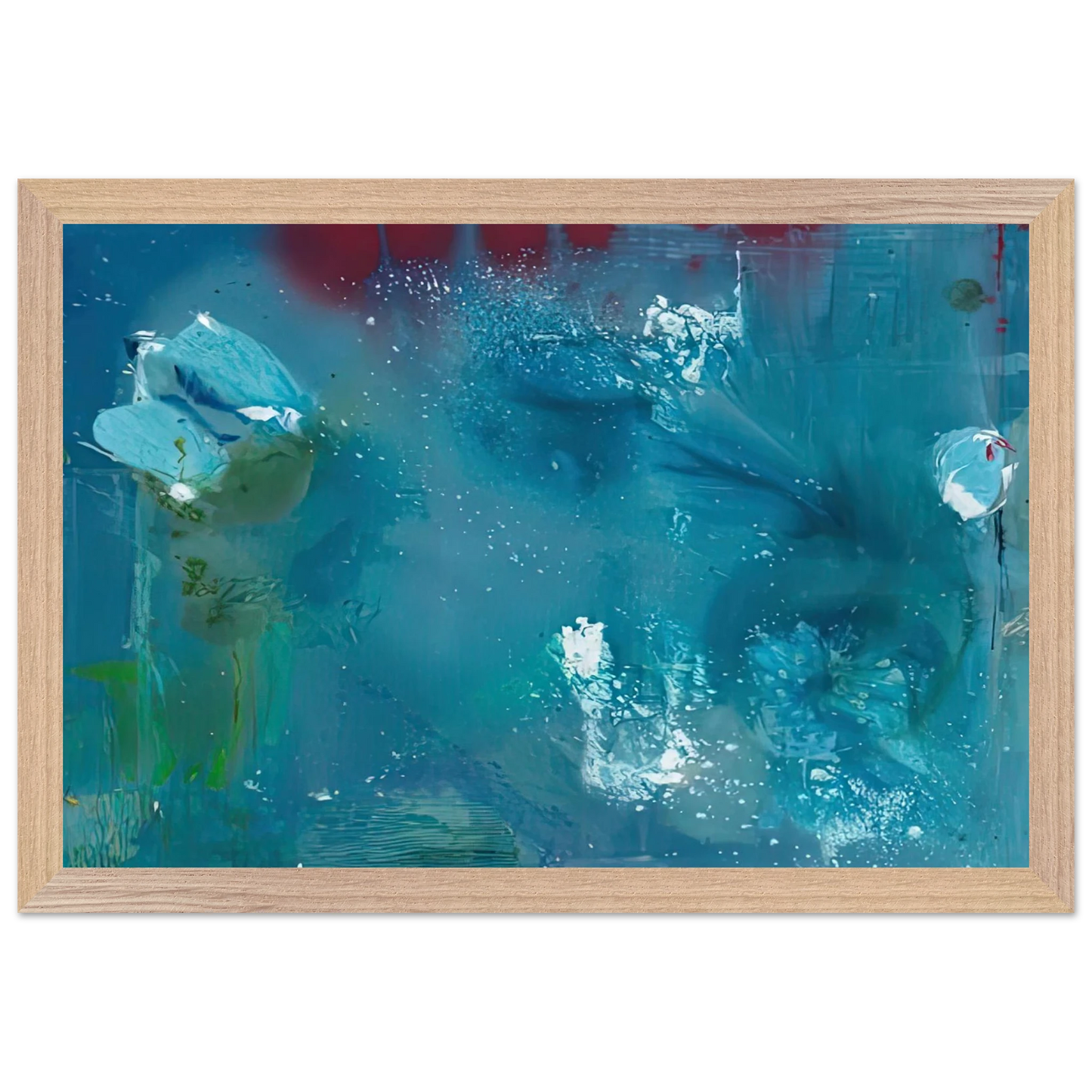 Helen Frankenthaler - Stella Polaris, 1990- Wall Art - 60x80 cm / 24x32 inches - Premium Wooden Framed Poster With Fine Art Paper-canvas - Black frame