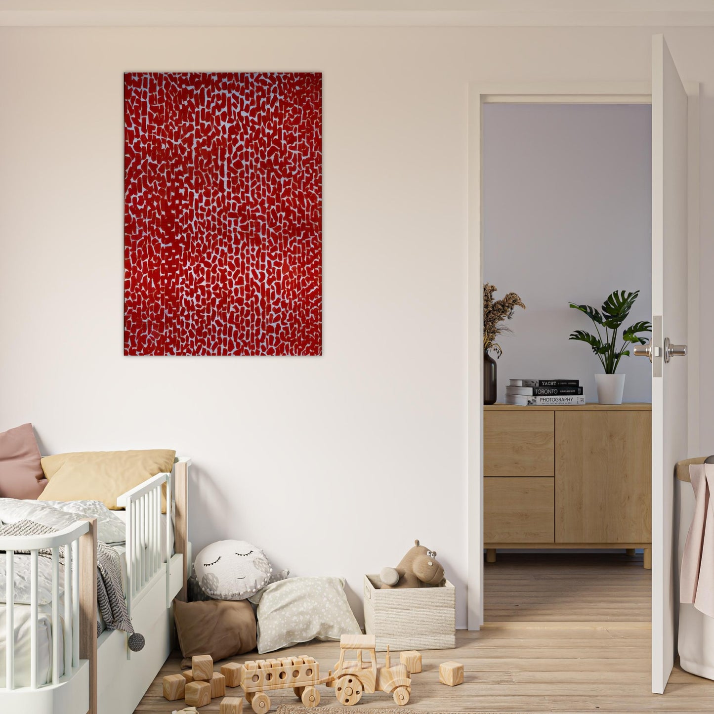 RED ROSE CANTATA 1973 - Alma Woodsey Thomas Brushed Aluminum Print - 70x100 cm / 28x40 inches | Alma Woodsey Thomas Aluminum Print | Alma Woodsey Thomas Prints