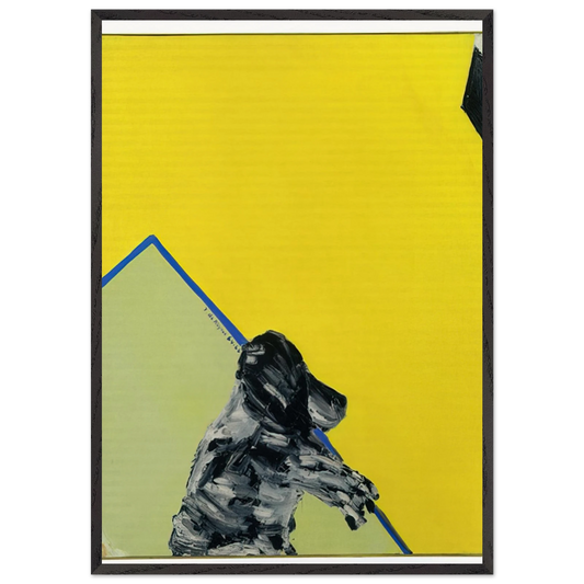 Baron in Al Held-Veld - 1966 N1 - Ralston Crawford 70x100 cm / 28x40 inches Framed Art Print – Black Wooden Frame