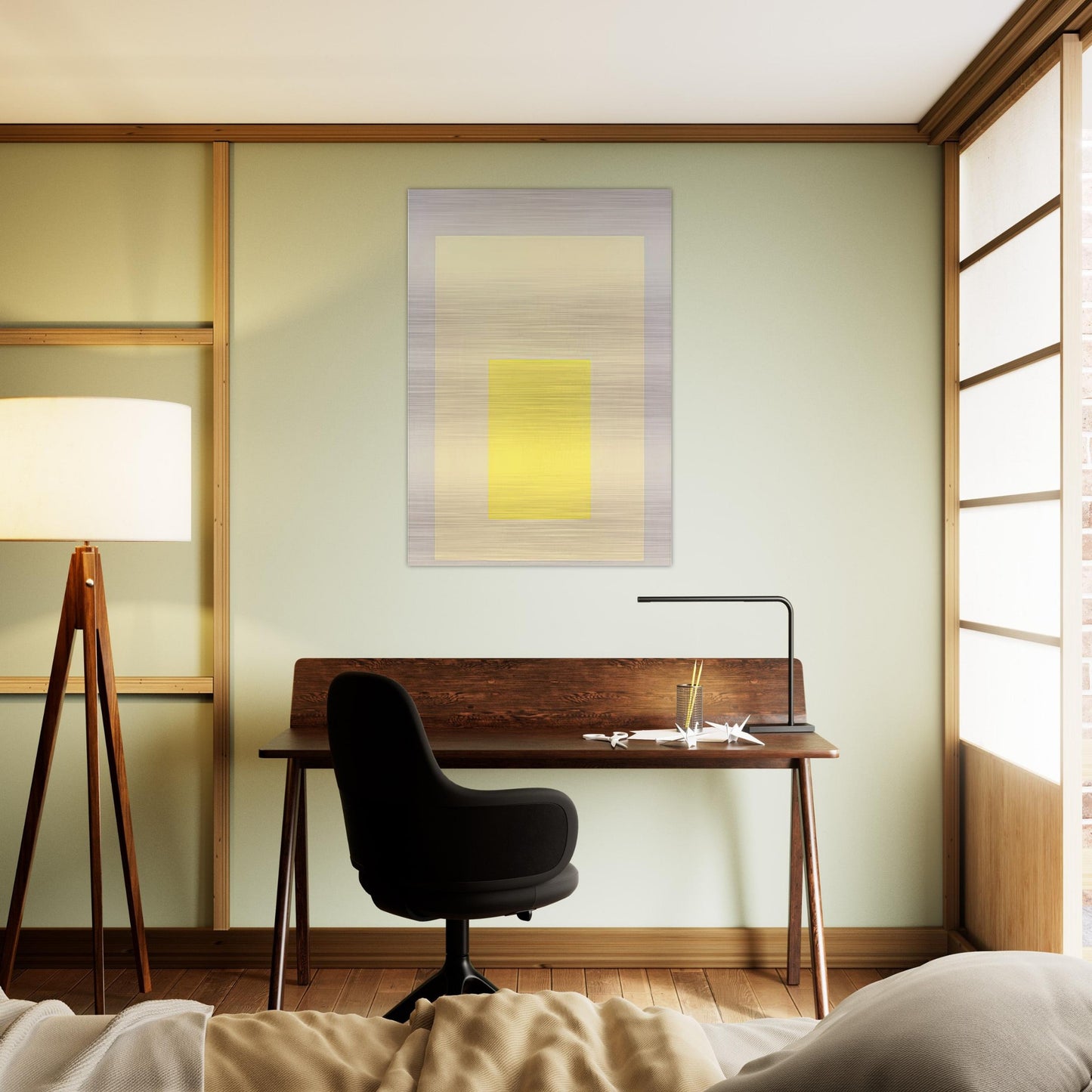 HOMAGE TO THE SQUARE AMALGAMATING 1971 - Josef Albers Brushed Aluminum Print - 70x100 cm / 28x40 inches | Josef Albers Aluminum Print | Josef Albers Prints