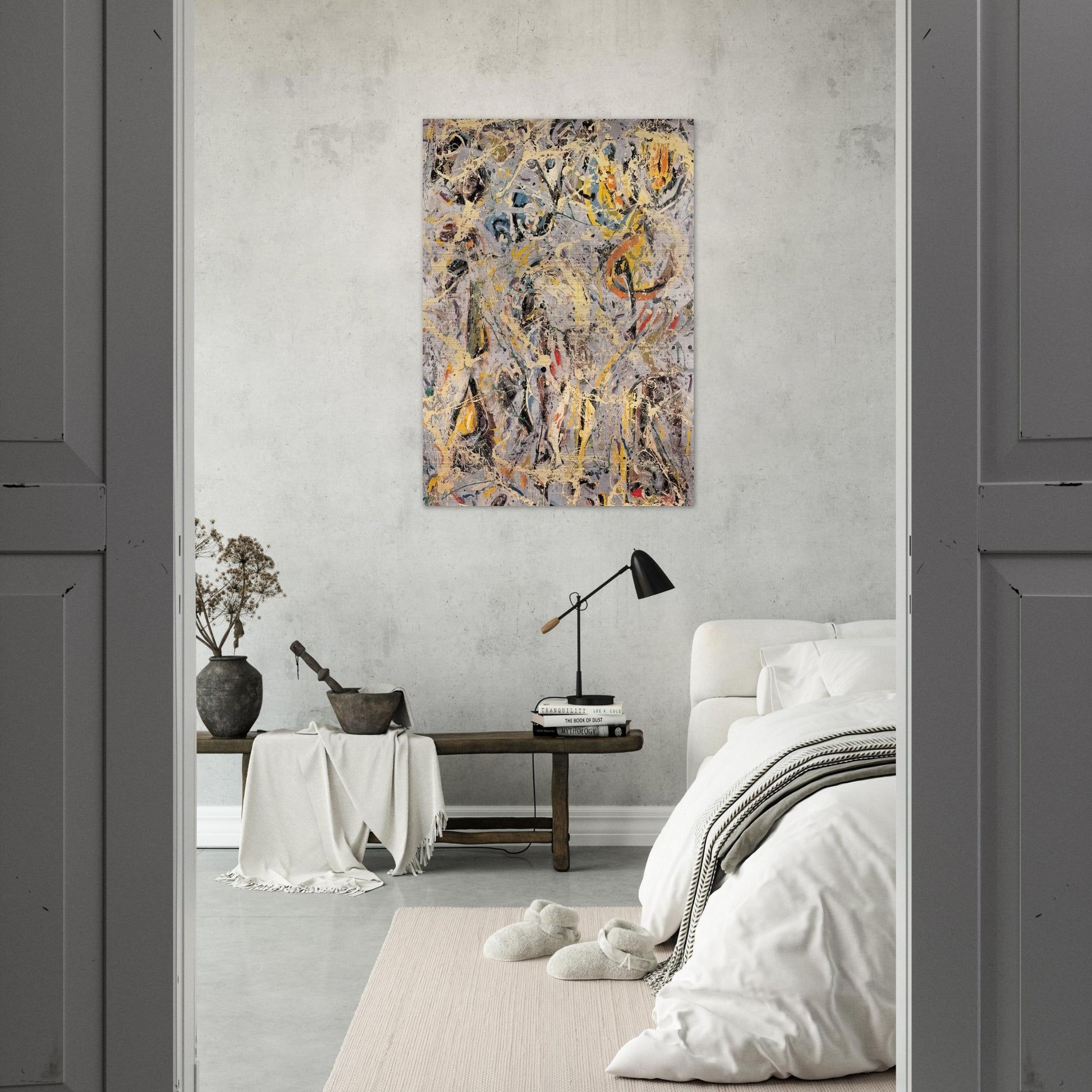 GALAXY 1947 - Jackson Pollock Brushed Aluminum Print - 70x100 cm / 28x40 inches | Jackson Pollock Aluminum Print | Jackson Pollock Prints