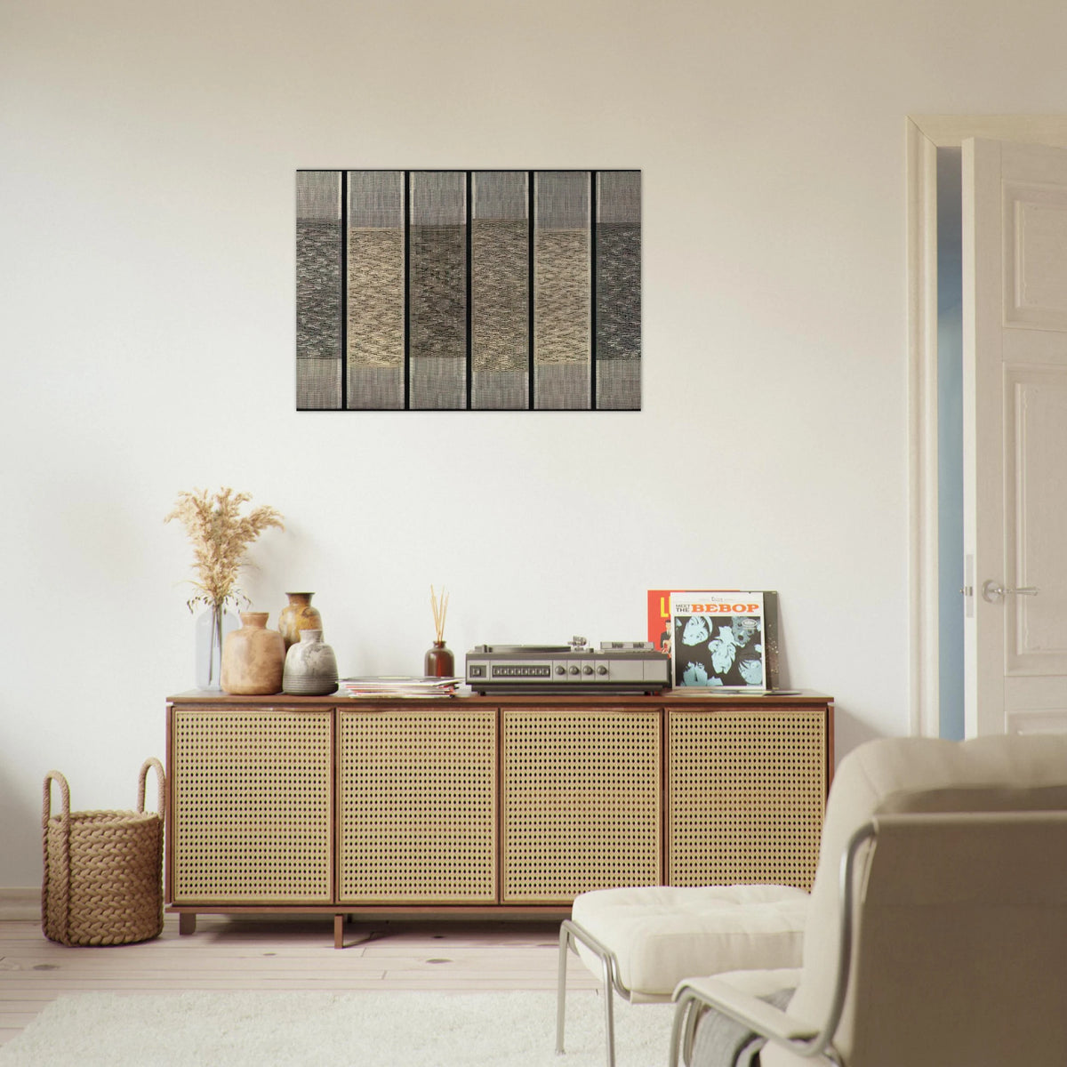 SIX PRAYERS 1965 - Anni Albers Brushed Aluminum Print - 70x100 cm / 28x40 inches | Anni Albers Aluminum Print | Anni Albers Prints