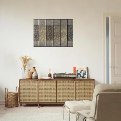 SIX PRAYERS 1965 - Anni Albers Brushed Aluminum Print - 70x100 cm / 28x40 inches | Anni Albers Aluminum Print | Anni Albers Prints