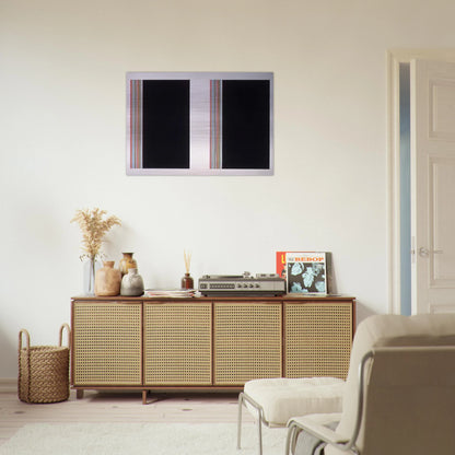 Looking Glass - Color Field Painting - Gene Davis Brushed Aluminum Print - 70x100 cm / 28x40 inches | Gene Davis Aluminum Print | Gene Davis Prints