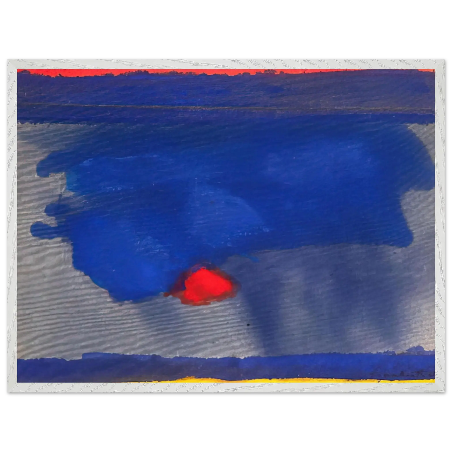 Helen Frankenthaler - Provincetown - 1964 Wall art - 60x80 cm / 24x32 Inches - Premium Wooden Framed Poster With Fine Art Paper - Wood frame