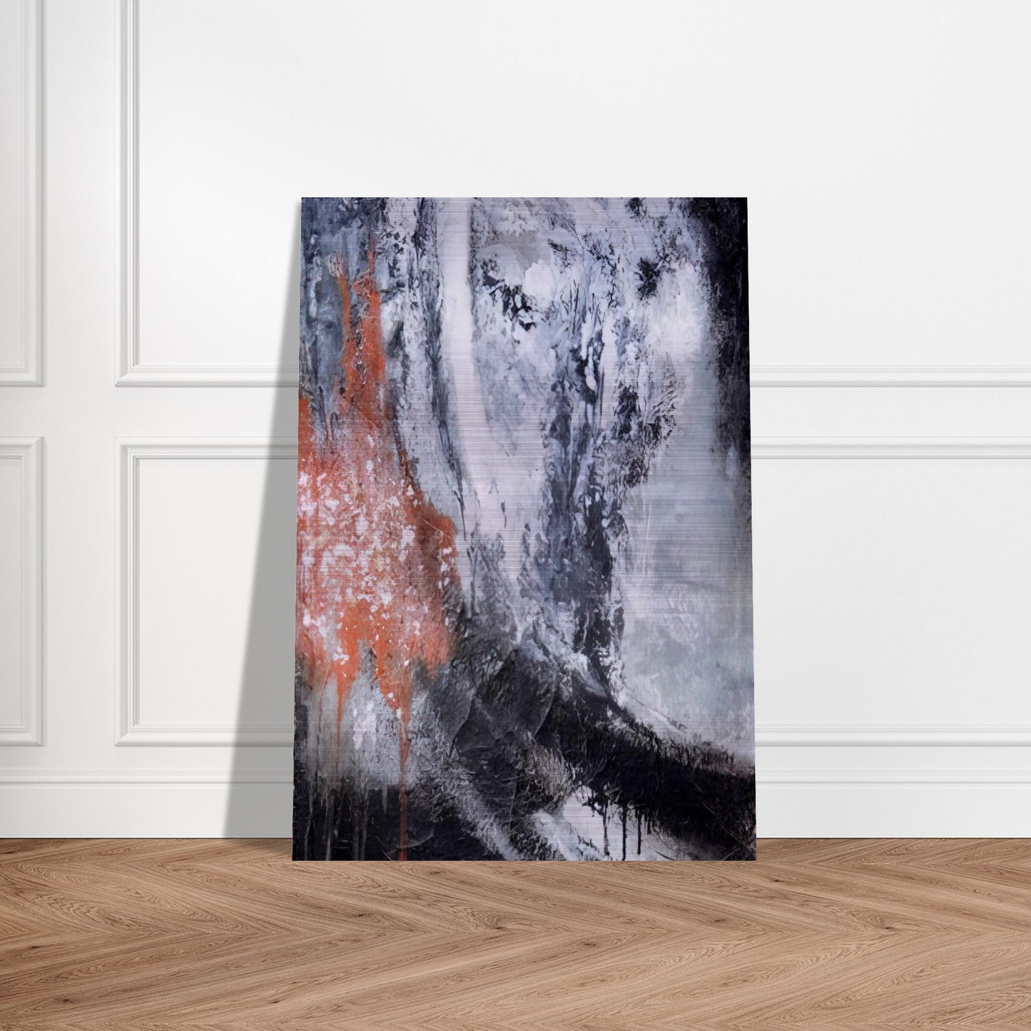 Untitled - Tachisme - Jiro Yoshihara Brushed Aluminum Print - 70x100 cm / 28x40 inches | Jiro Yoshihara Aluminum Print | Jiro Yoshihara Prints