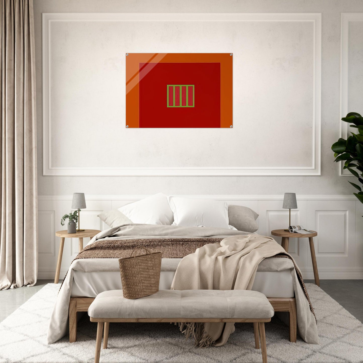 Day-Glo Prison - 1982 - Peter Halley Acrylic Print - 70x100 cm / 28x40″ inches