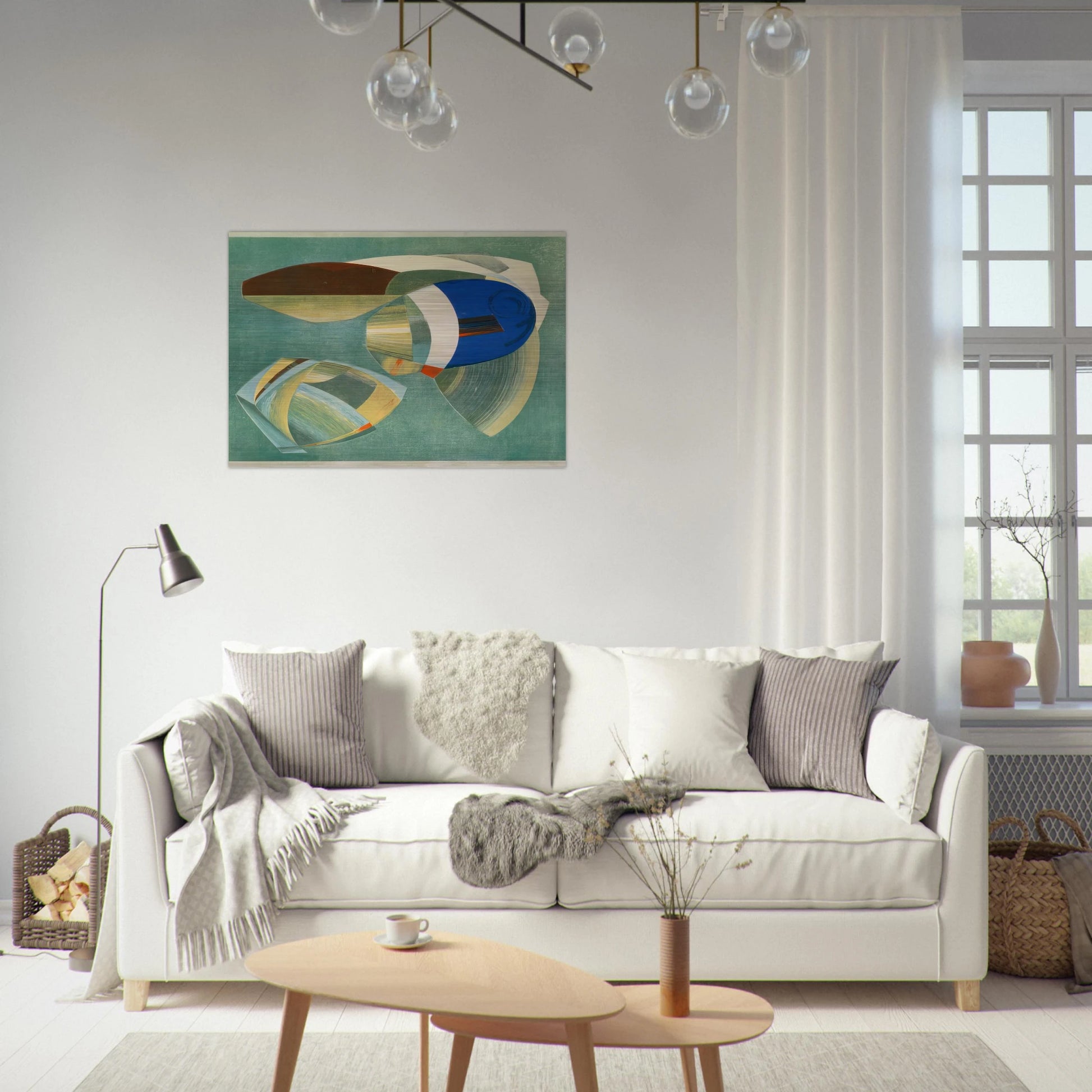 Sea Forms - 1937 - John Ferren Brushed Aluminum Print - 70x100 cm / 28x40 inches | John Ferren Aluminum Print | John Ferren Prints