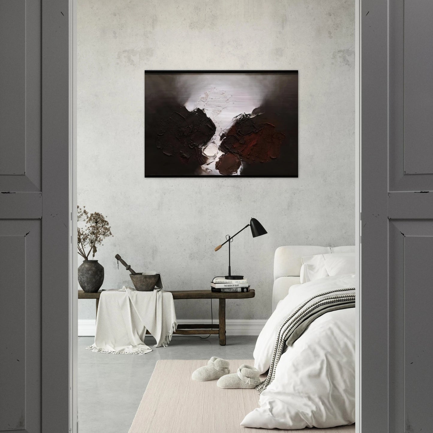 210 B 1960 - Luis Feito Brushed Aluminum Print - 70x100 cm / 28x40 inches | Luis Feito Aluminum Print | Luis Feito Prints