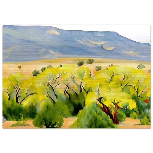 Cottonwood III - Georgia O'Keeffe Brushed Aluminum Print - 70x100 cm / 28x40 inches | Georgia O'Keeffe Aluminum Print | Georgia O'Keeffe Prints